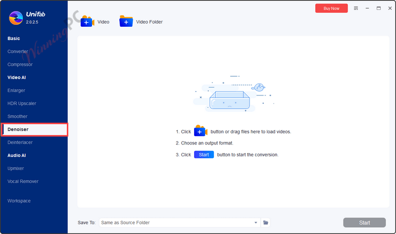 unifab denoise ai screenshot UniFab Denoise AI Screenshot