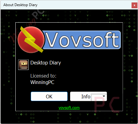 vovsoft desktop diary coupon code free