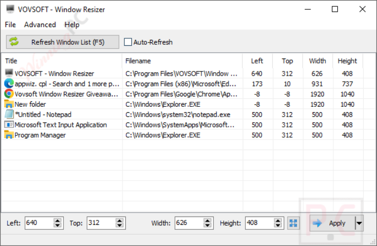Vovsoft Window Resizer Lifetime License Key Free 2026