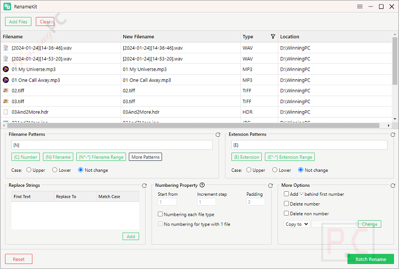add files renamekit