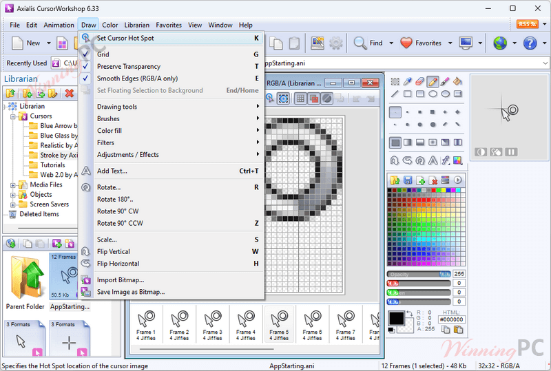 axialis cursorworkshop draw screenshot