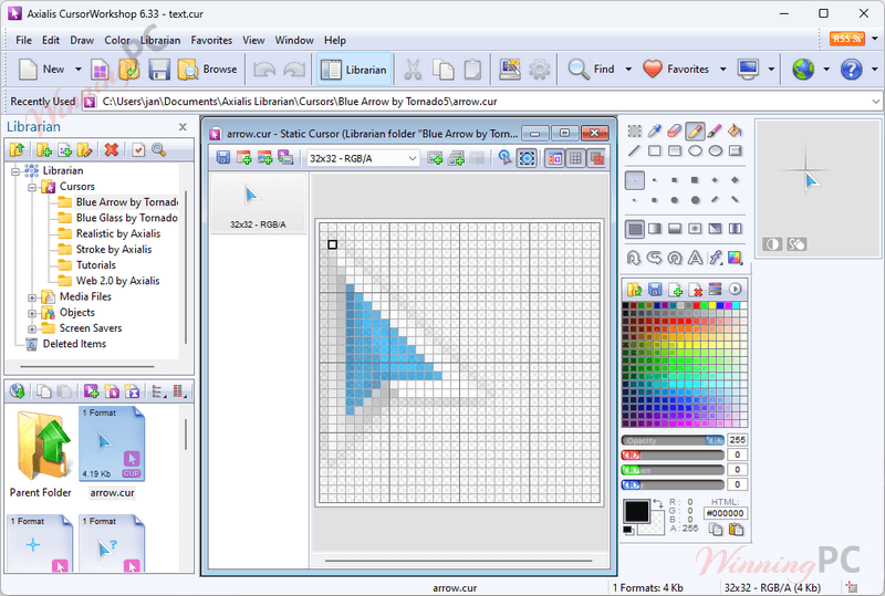 Axialis CursorWorkshop Screenshot