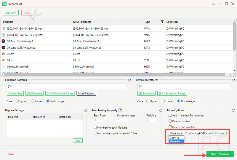 batch rename renamekit
