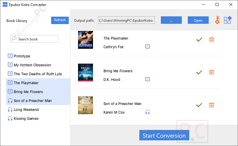 book library epubor kobo converter