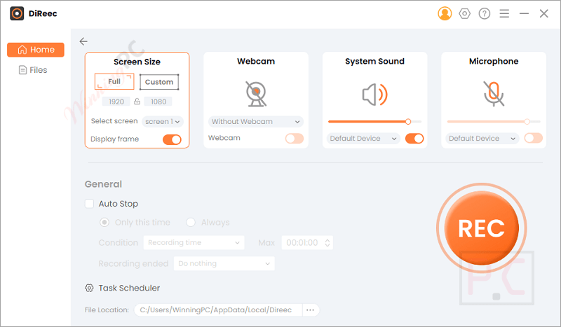 screen amoyshare direec screen recorder