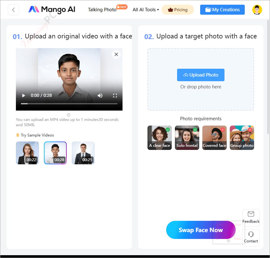 swap video mango ai swap video mango ai