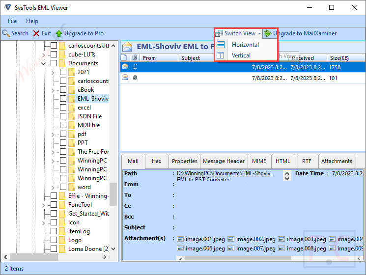 systools eml viewer switch view systools eml viewer switch view
