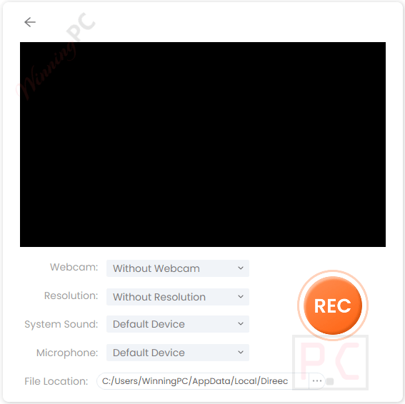 webcam amoyshare direec screen recorder