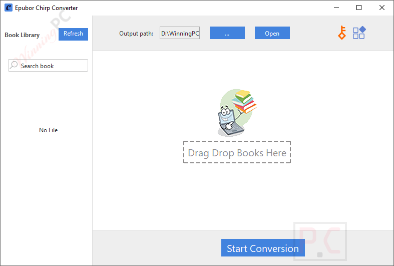 epubor chirp converter main screenshot Epubor Chirp Converter Main Screenshot