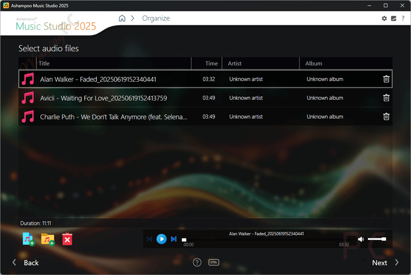 organize ashampoo music studio 2025 organize ashampoo music studio 2025