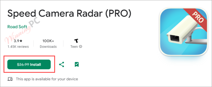 Speed Camera Radar (PRO) App for Free [Android]