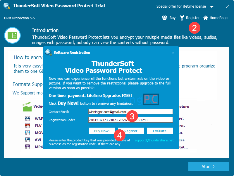 register thundersoft video password protect register thundersoft video password protect