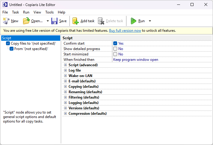 Copiaris Main Screenshot
