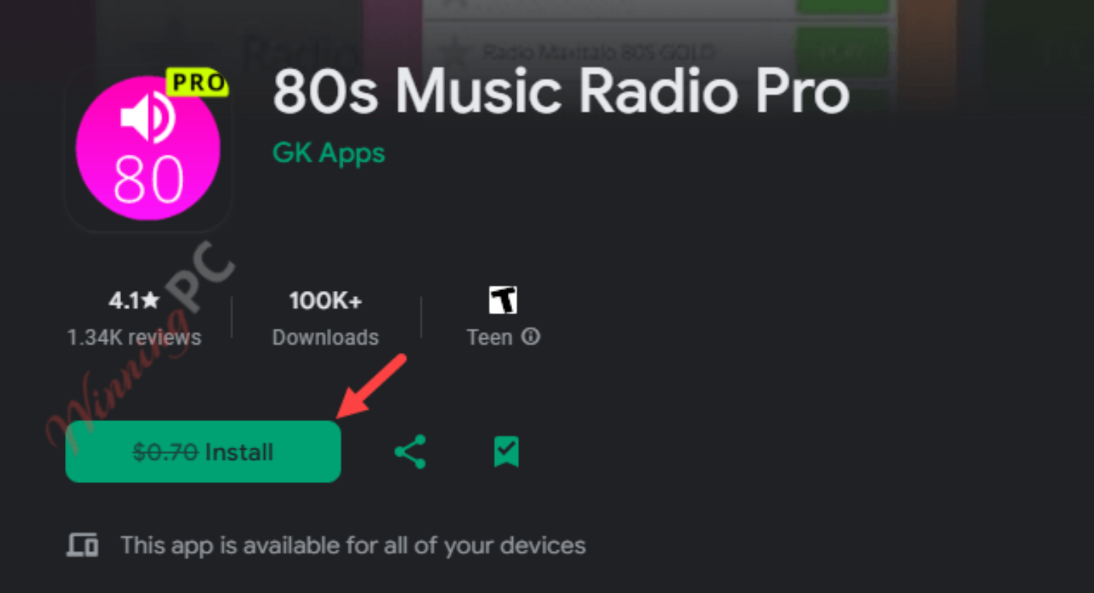 Android App Giveaway: 80s Music Radio Pro Download