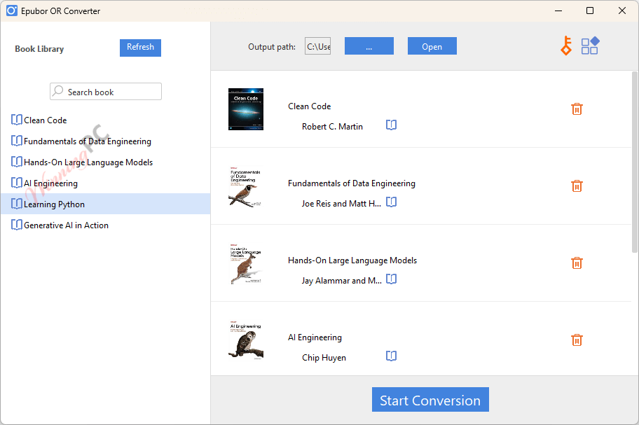 Epubor OR Converter Screenshot
