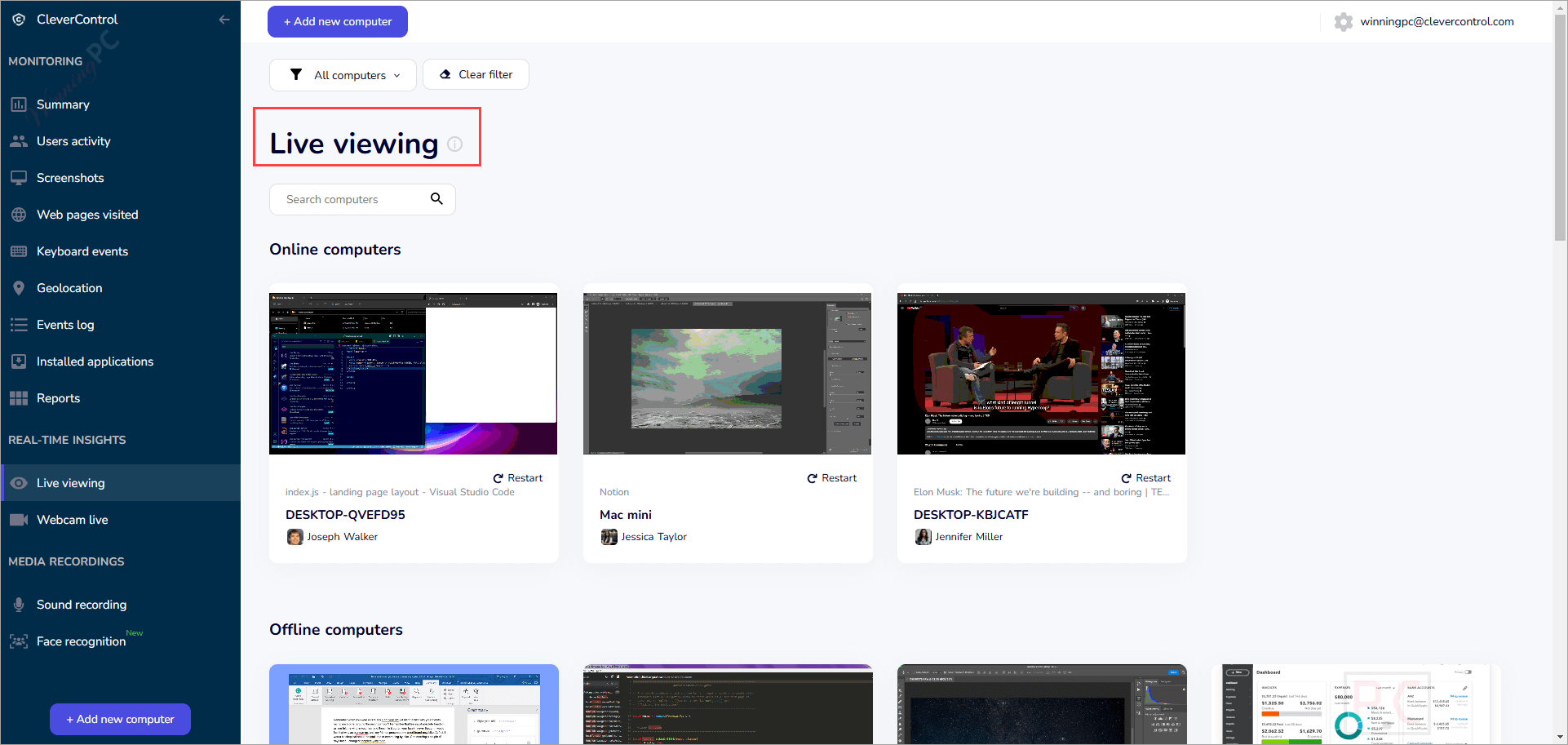 live viewing clevercontrol live viewing clevercontrol