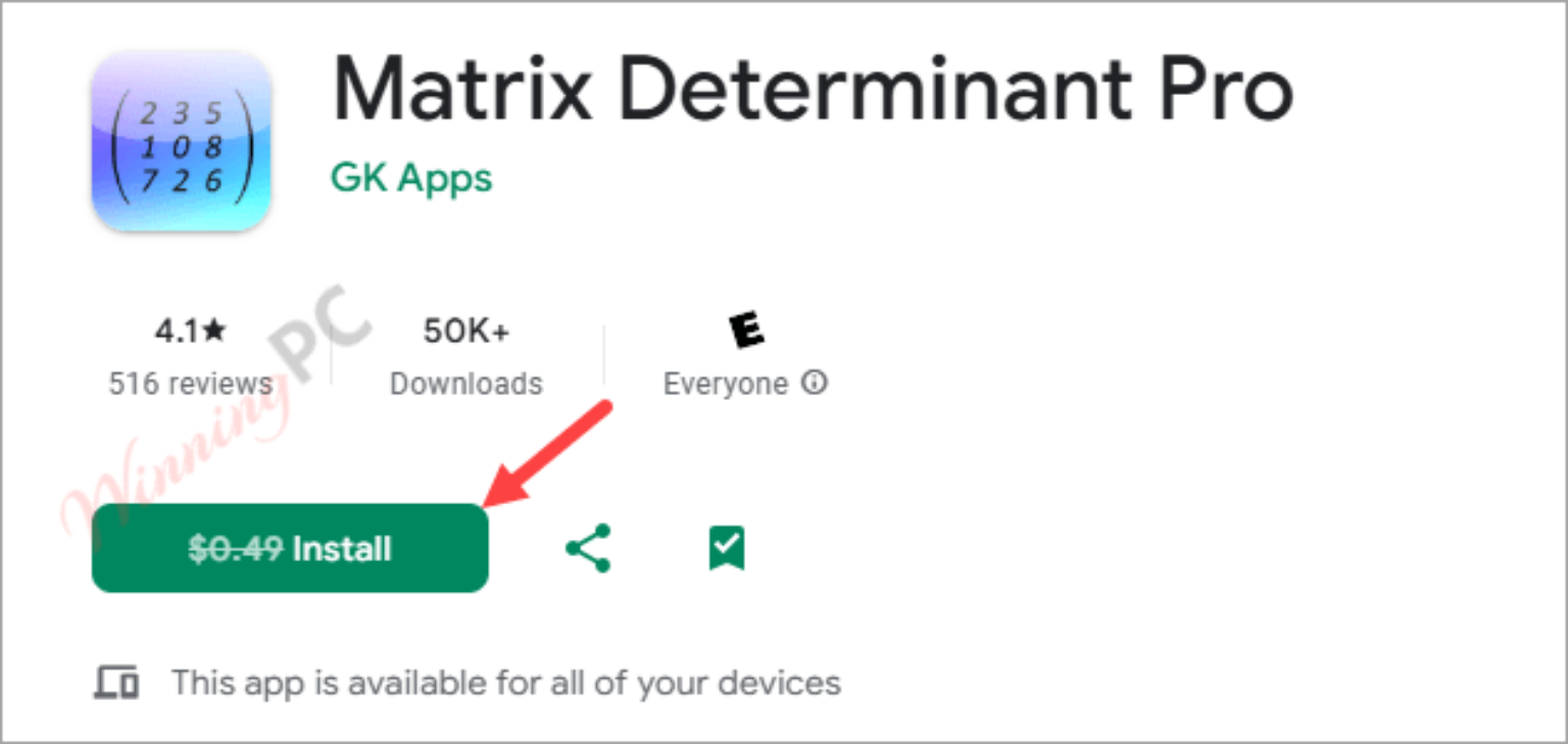Matrix determinant pro for android giveaway download