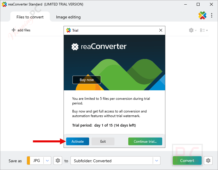register reaconverter standard key register reaconverter standard key