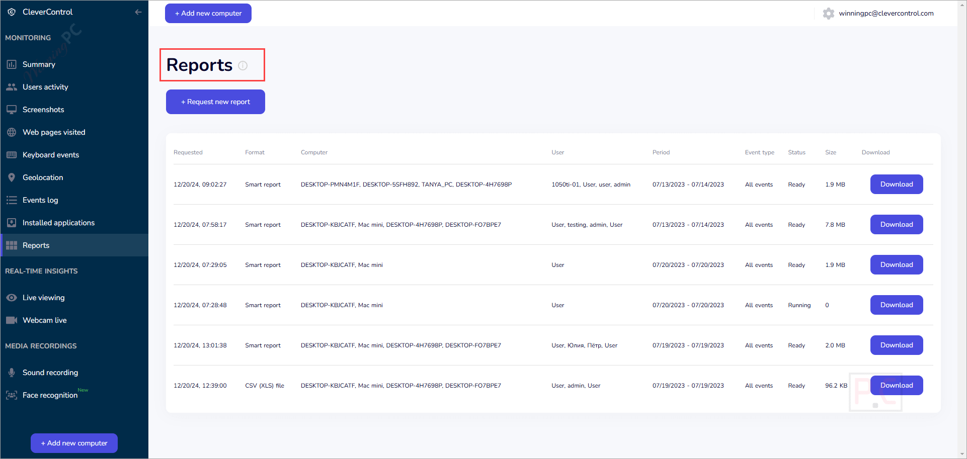 reports clevercontrol reports clevercontrol