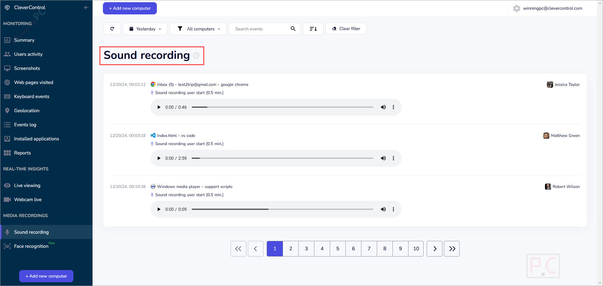 sound recording clevercontrol sound recording clevercontrol