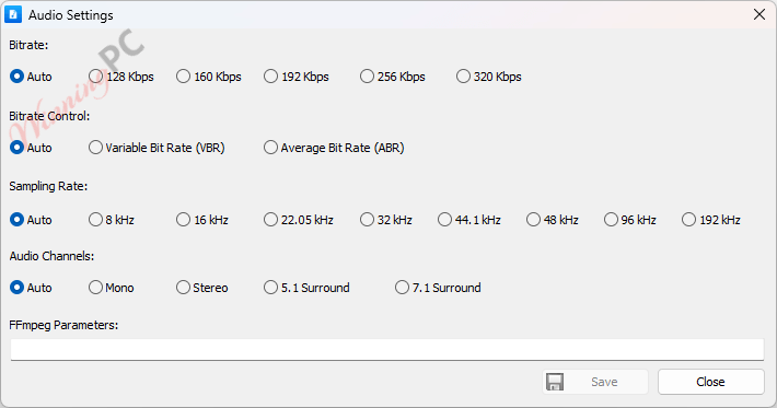 vovsoft batch audio converter settings vovsoft batch audio converter settings