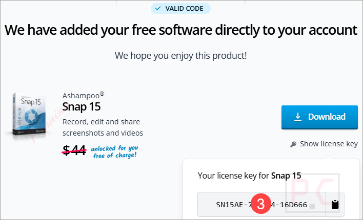 Get Ashampoo Snap 15 Key Free