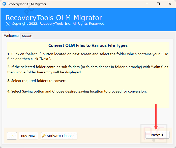 recoverytools olm migrator welcome recoverytools olm migrator welcome