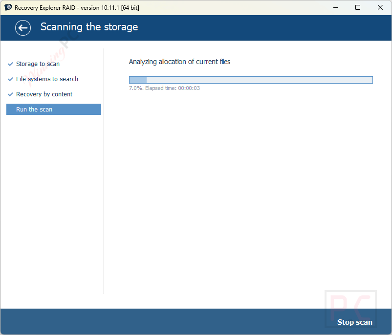 scanning recovery explorer raid scanning recovery explorer raid