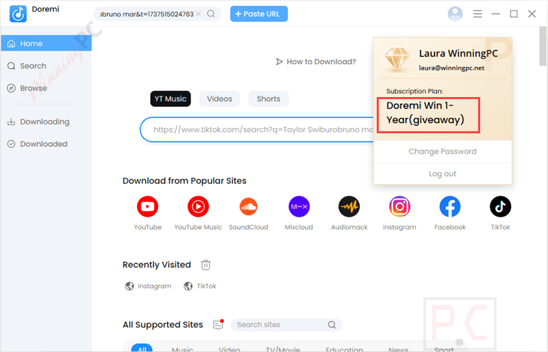 subscription doremi music downloader
