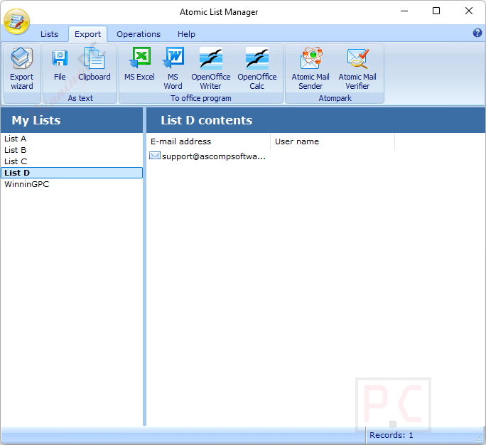 atomic list manager main screenshot coupon code atomic list manager main screenshot coupon code