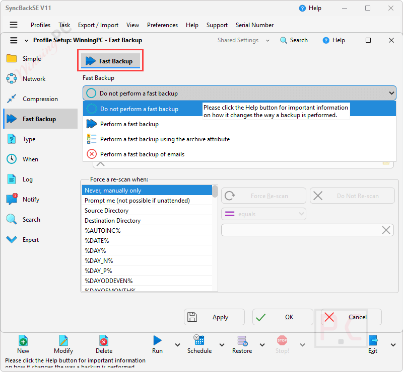 fast backup syncbackse fast backup syncbackse