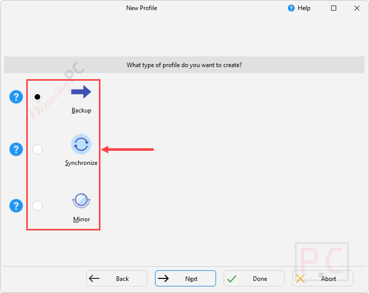 file type syncbackse file type syncbackse