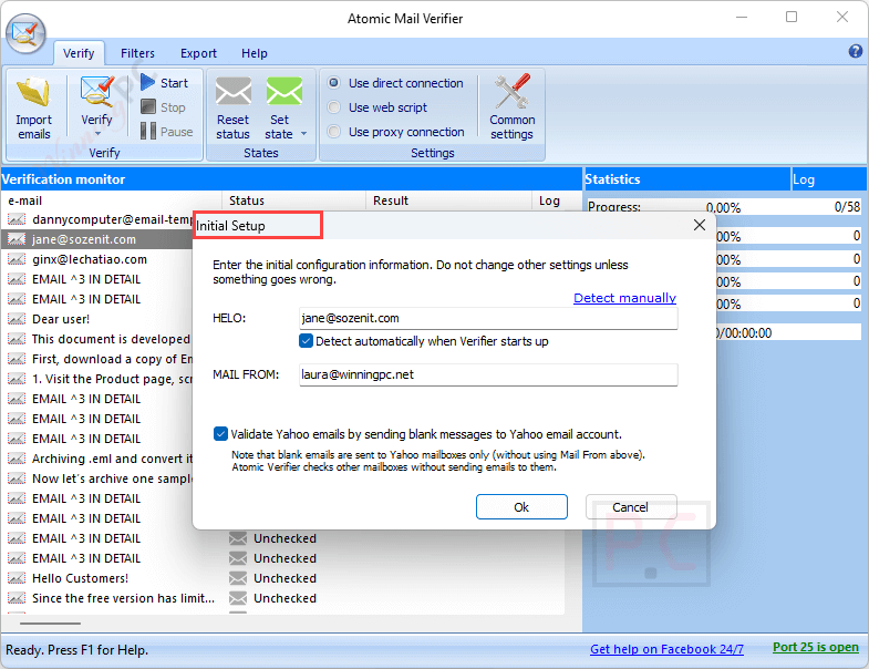 initial setup atomic mail verifier initial setup atomic mail verifier