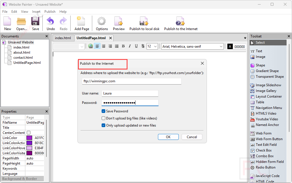 publish ambiera websitepainter publish ambiera websitepainter