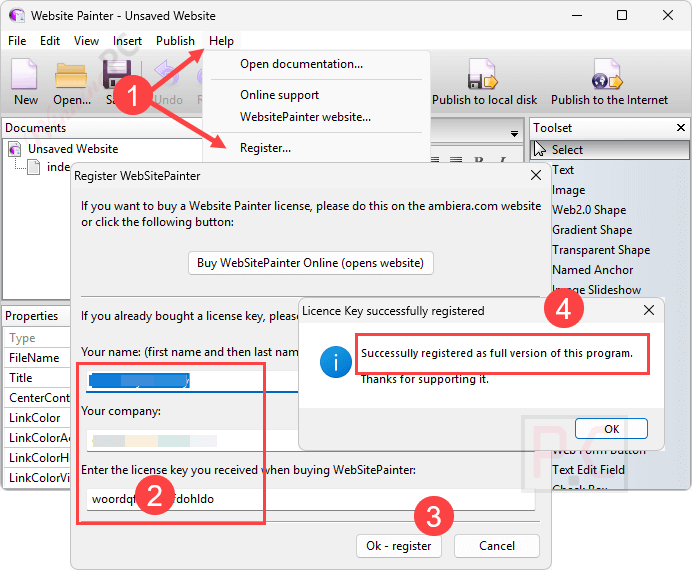 register ambiera websitepainter register ambiera websitepainter