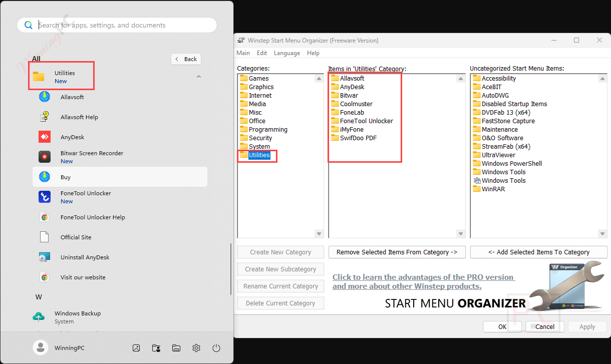 winstep start menu organizer pro menu winstep start menu organizer pro menu