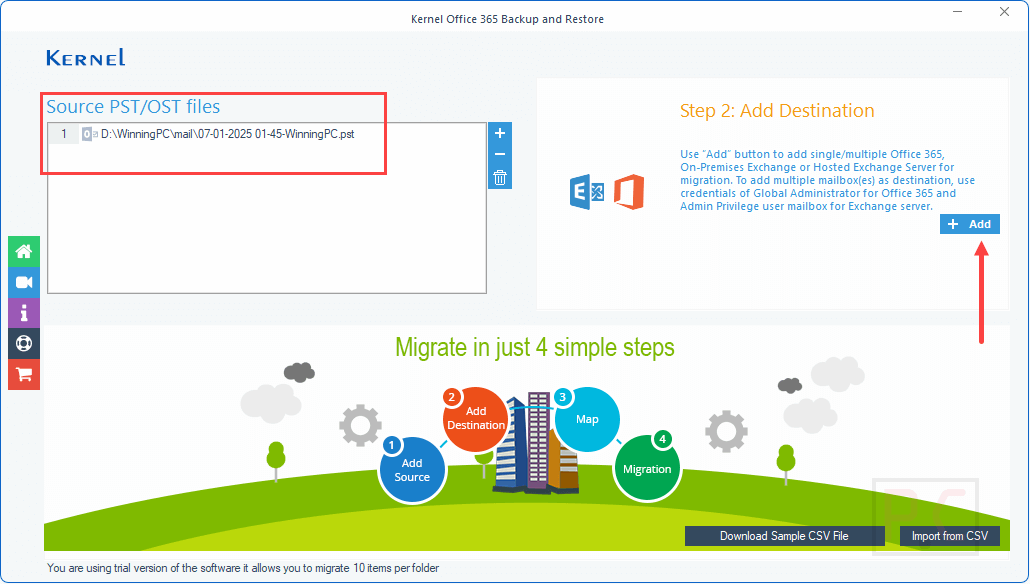 add destination kernel office 365 backup and restore add destination kernel office 365 backup and restore