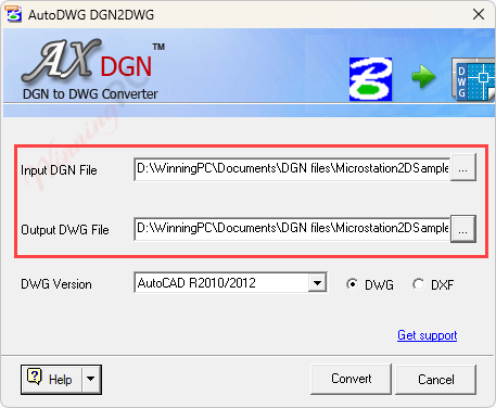 add files autodwg dgn to dwg converter AutoDWG DGN to DWG Converter