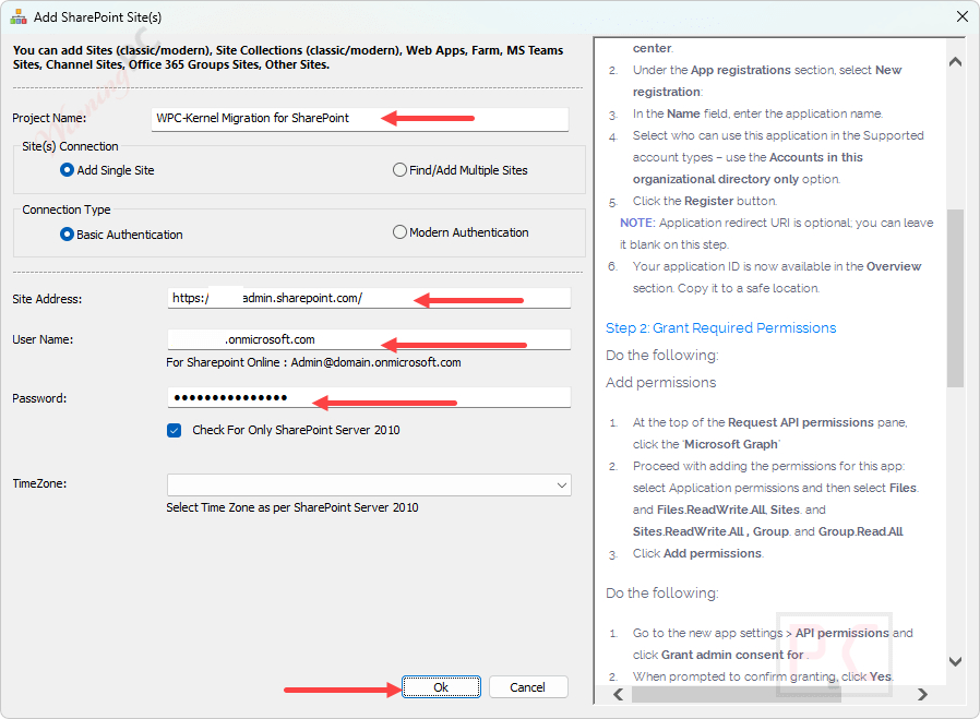 add sharepoint site kernel migration for sharepoint add sharepoint site kernel migration for sharepoint