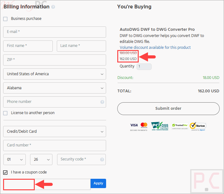 AutoDWG DWF to DWG Converter Coupon Codes