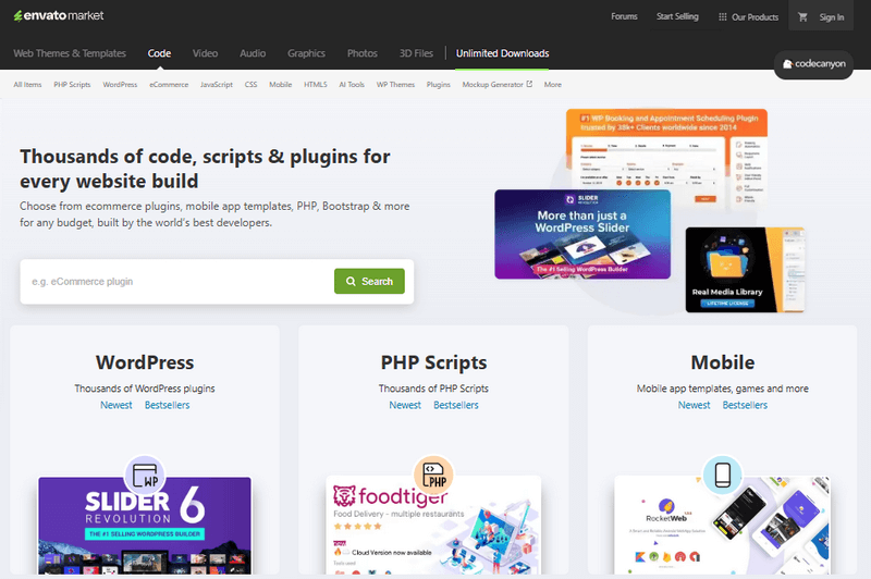 codecanyon screenshot CodeCanyon Special Offers & Deals