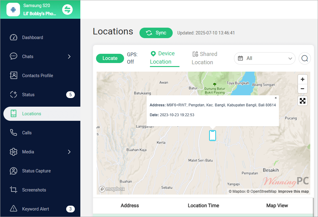 famiguard for whatsapp screenshot location famiguard for whatsapp screenshot location