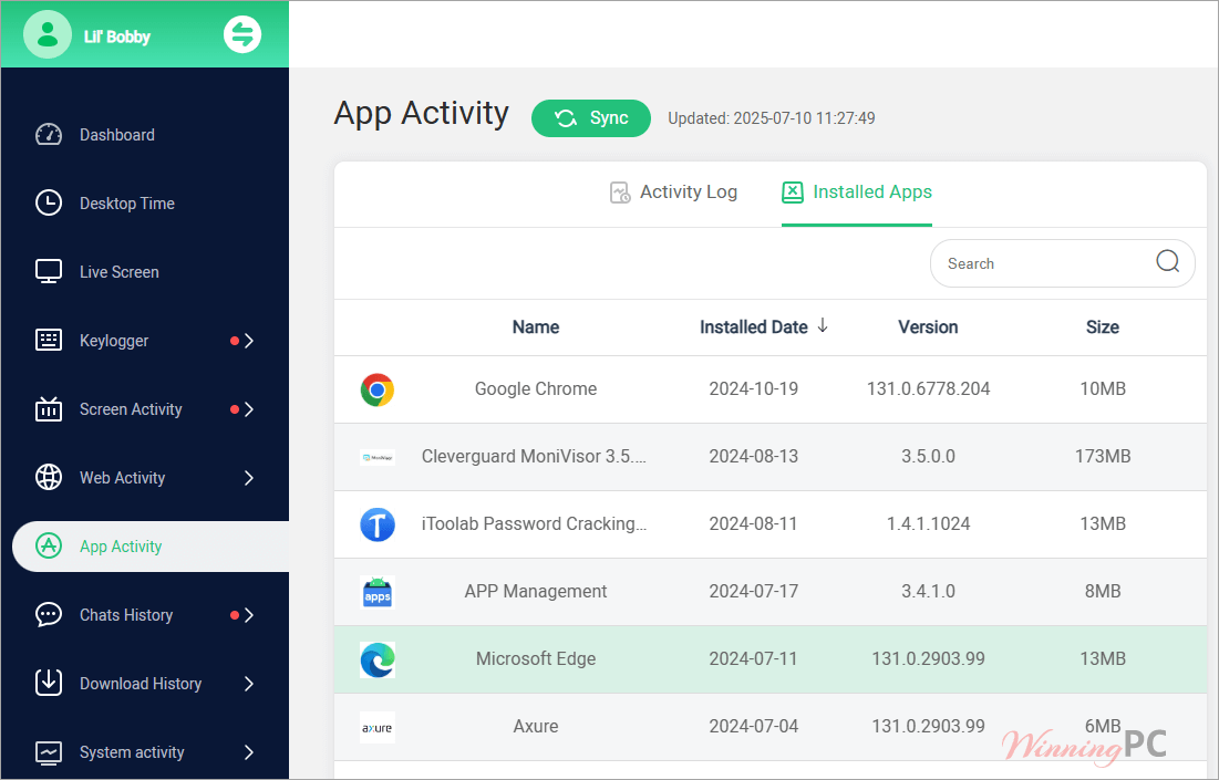 famiguard monisen screenshot app activity famiguard monisen screenshot app activity