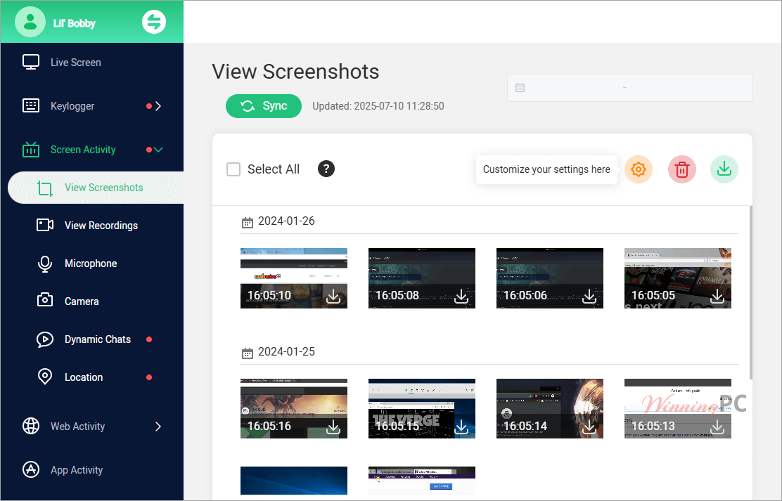 famiguard monisen screenshot screen activity famiguard monisen screenshot screen activity