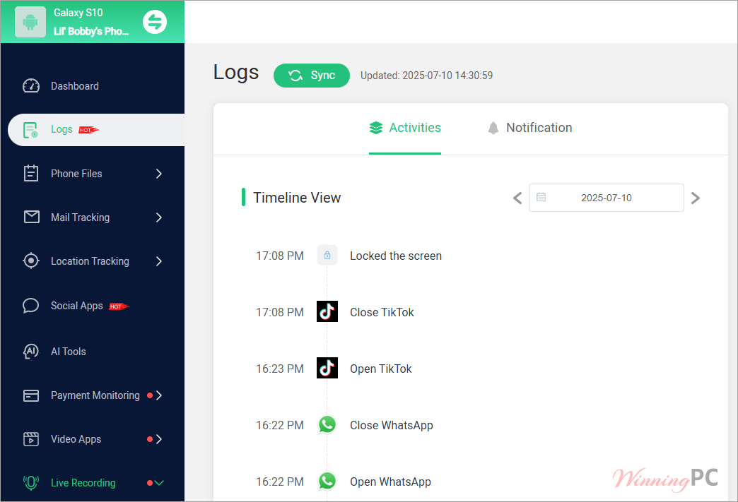 famiguard pro screenshot logs famiguard pro screenshot logs
