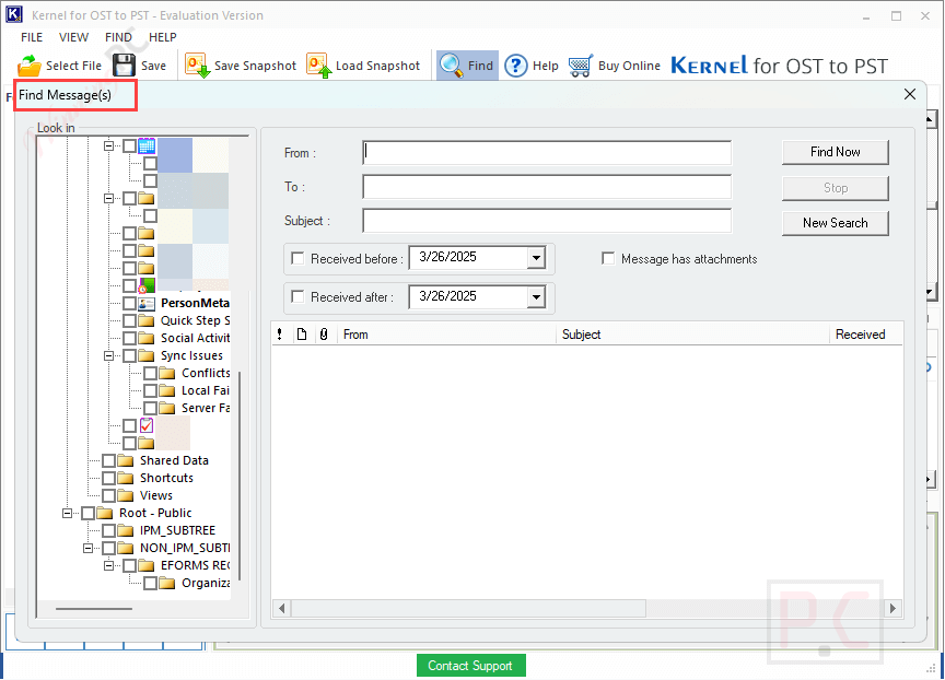 find message kernel for ost to pst converter find message kernel for ost to pst converter