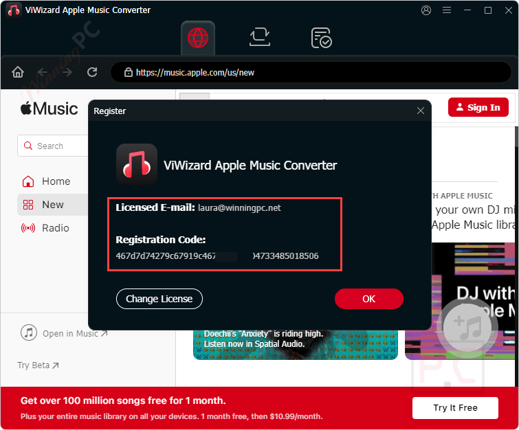 get viwizard apple music converter free