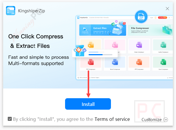 install kingshiperzip install kingshiperzip