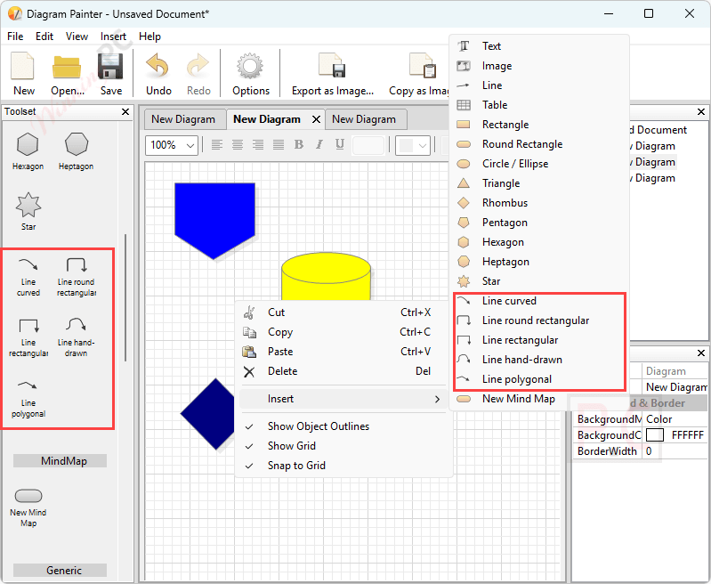 line mode ambiera diagrampainter line mode ambiera diagrampainter