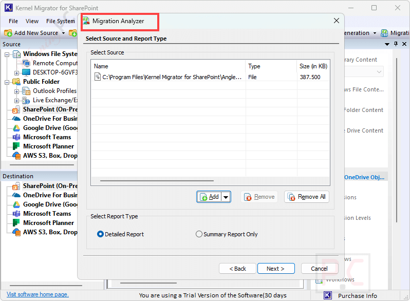 migration analyzer kernel migration for sharepoint migration analyzer kernel migration for sharepoint